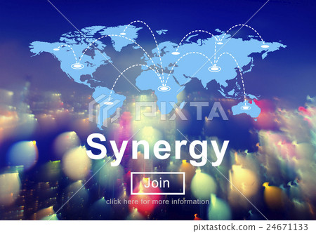 Synergy Team Unity Interaction Cooperation Concept 24671133