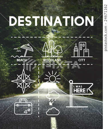 Location Mapping Journey Navigation Concept 24671162