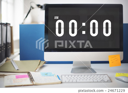 Midnight Time Tomorrow Timing Concept Midnight Time Tomorrow Timing Concept 24671229