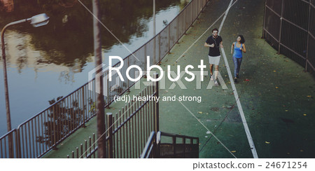Robust Healthy And Strong People Graphic Concept Robust Healthy And Strong People Graphic Concept 24671254
