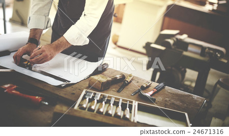 Handyman Occupation Craftsmanship Carpentry Concept Handyman Occupation Craftsmanship Carpentry Concept 24671316