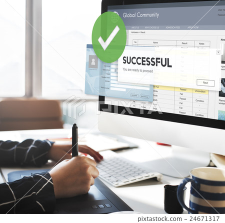 Successful Well Done Accomplishment Achievement Excellence Concept 24671317