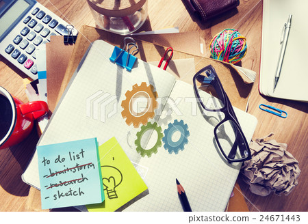 Process Think Collaboration Cog Mechanism Concept 24671443