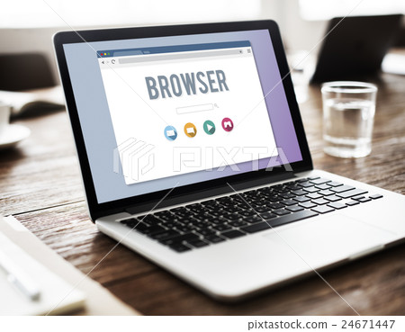 Browser Content Functionality Information Internet Concept Browser Content Functionality Information Internet Concept 24671447