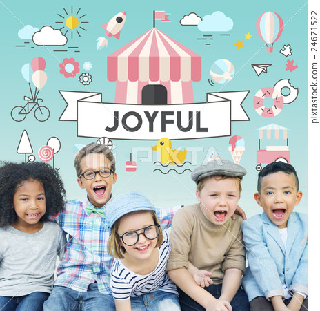 Children Kids Energetic Youth Playful Concept 24671522