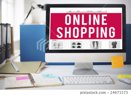 Online Shopping Internet Website E-Commerce Concept Online Shopping Internet Website E-Commerce Concept 24671573