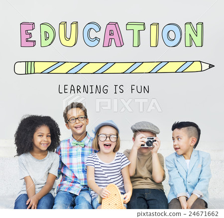 Education Learning Is Fun Children Graphic Concept Education Learning Is Fun Children Graphic Concept 24671662