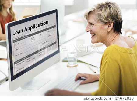 Loan Application Mortgage Money Concept Loan Application Mortgage Money Concept 24672036