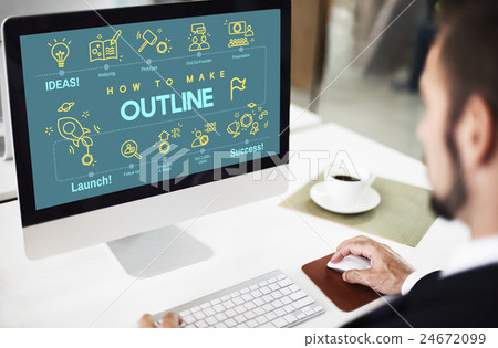Outline Coach Guide Leader Plan Strategy Lead Concept Outline Coach Guide Leader Plan Strategy Lead Concept 24672099