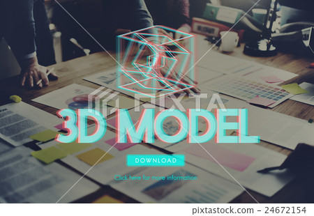3D Creativity Illusion Graphic Futuristic Concept 3D Creativity Illusion Graphic Futuristic Concept 24672154