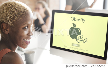Obesity Diet Eating Disorder Unhealthy Diabetes Fat Concept 24672254