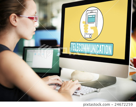 Communication Technology Mobility Wireless Concept Communication Technology Mobility Wireless Concept 24672259
