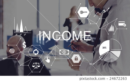 Income Salary Sales Return Money Concept 24672263