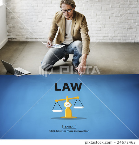 Law Judgement Rights Weighing Legal Concept 24672462