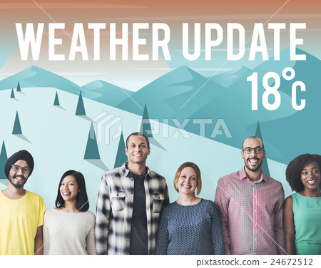 Weather Update Temperature Forecast News Meteorology Concept Weather Update Temperature Forecast News Meteorology Concept 24672512