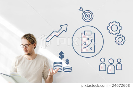 Strategy Business Brainstorming Graphic Concept 24672608