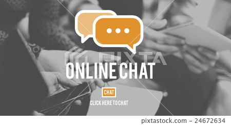 Online Communication Chat Conversation Global Concept 24672634