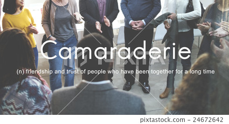 Camaraderie Carefree Chill Friends Togetherness Concept 24672642
