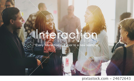 Interaction Communicating Colleagues Connection Concept 24672643