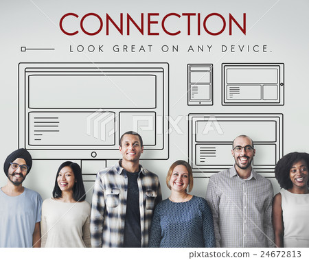 Responsive Design Layout Connection Content Concept 24672813