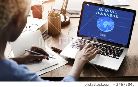 Global Business Worldwide Assessment Concept 24672843