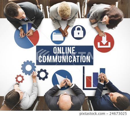 Online Communication Networking Connect Concept Online Communication Networking Connect Concept 24673025