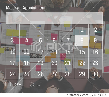 Agenda Calendar Appointment Planner Schedule Concept 24673034