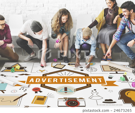 Advertissement Advertising Creative Commercial Concept 24673265