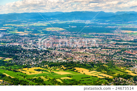 Aerial view of Mulhouse - Haut-Rhin, France 24673514
