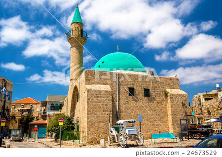 Sinan Basha Mosque in the old town of Acre Sinan Basha Mosque in the old town of Acre 24673529