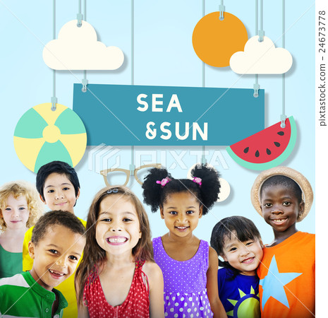 Beach Summer Time Vacation Sea & Sun Concept Beach Summer Time Vacation Sea & Sun Concept 24673778
