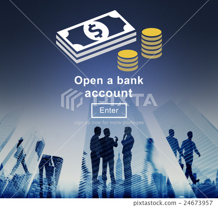 Open a Bank Account Banking Savings Financial Concept Open a Bank Account Banking Savings Financial Concept 24673957