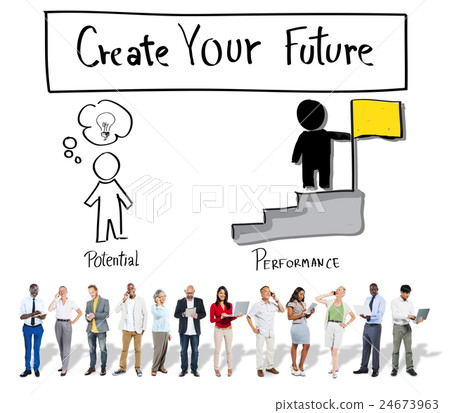 Create Your Future Aspiration Goals Concept 24673963