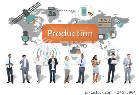 Production Result Retail Supply Distribution Concept Production Result Retail Supply Distribution Concept 24673964