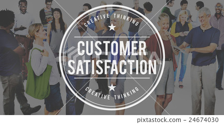 Customer Satisfaction Service Business Marketing Strategy Concept Customer Satisfaction Service Business Marketing Strategy Concept 24674030