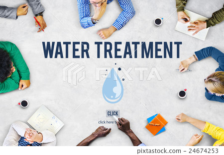 Water Treatment Clean Removal Sawage Sludge Concept Water Treatment Clean Removal Sawage Sludge Concept 24674253