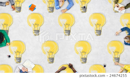 Bulb Electricity Illumination Idea Lighting Concept Bulb Electricity Illumination Idea Lighting Concept 24674255