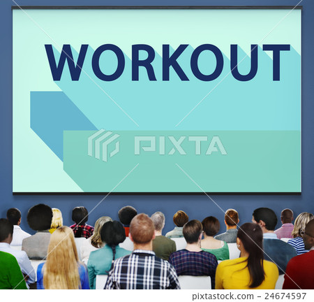 Workout Active Fitness Wellbeing Lifestyle Concept 24674597