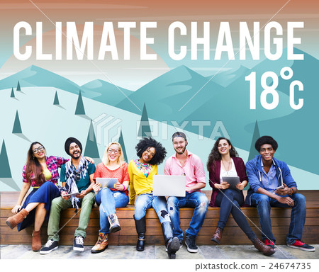 Climate Change Natural Planet Temperature Concept 24674735