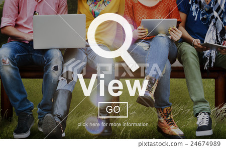 View Research Searching Information Concept View Research Searching Information Concept 24674989