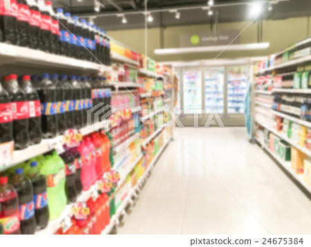 Abstract blur supermarket 24675384