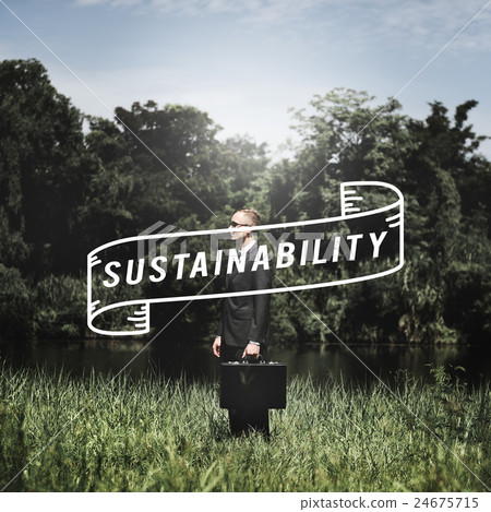 Sustainability Awareness Ecology Economy Viable Concept 24675715