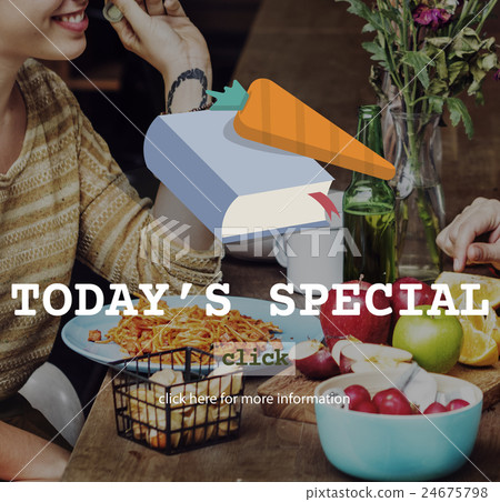 Today's Special Food Menu Meal Special Concept 24675798