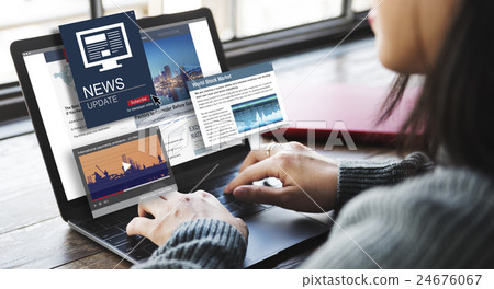 News Update Journalism Headline Media Concept 24676067