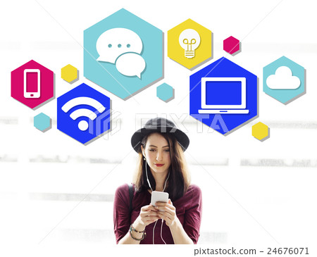 Internet Connection Technology Computer Social Concept Internet Connection Technology Computer Social Concept 24676071
