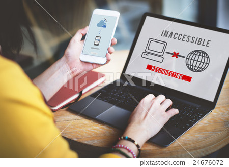 Inaccessible Denied Firewall Rejection Security Concept 24676072