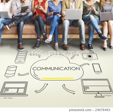 Cloud Transfer Data Connection Network Concept 24676463