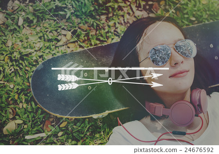 Arrow Goal Target Aspirations Purpose Copy Space Concept 24676592