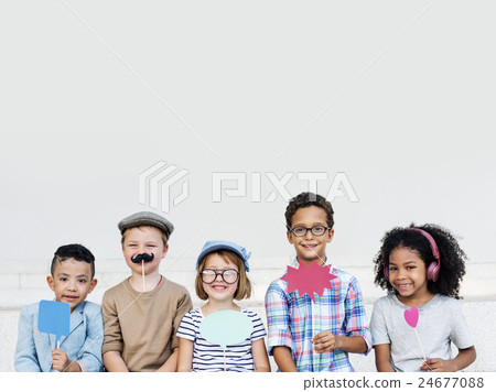 Child Friends Elementary Age Variation Offspring Concept 24677088