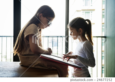 Sisters Friendship Ideas Imagination Creative Concept 24677252